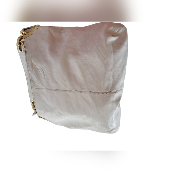 Michael Kors Ines Leather Hobo Shoulder Purse Bag MK Tag Charm Michael Kors. - Picture 14 of 16